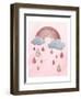 Rose Glitter 2-Melody Hogan-Framed Art Print