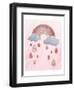 Rose Glitter 2-Melody Hogan-Framed Art Print