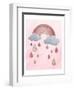 Rose Glitter 2-Melody Hogan-Framed Art Print