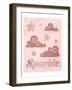 Rose Glitter 4-Melody Hogan-Framed Art Print