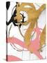 Rose Gold Strokes I-Megan Morris-Stretched Canvas