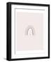 Rose Grey Rainbow-Gigi Louise-Framed Art Print