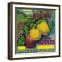 Rose Hill Apple Crate Label - Watsonville, CA-Lantern Press-Framed Art Print