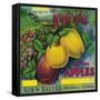 Rose Hill Apple Crate Label - Watsonville, CA-Lantern Press-Framed Stretched Canvas