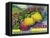 Rose Hill Brand Apple Label, Watsonville, California-Lantern Press-Framed Stretched Canvas