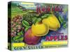 Rose Hill Brand Apple Label, Watsonville, California-Lantern Press-Stretched Canvas