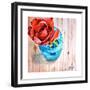 Rose in Jar-Jennifer Redstreake Geary-Framed Premium Giclee Print