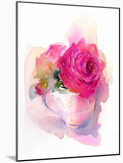 Rose in Teacup, 2017-John Keeling-Mounted Giclee Print