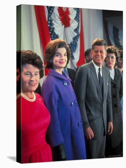 Rose Kennedy, Jackie Peter Behind Her on Morning After Election Day-Paul Schutzer-Stretched Canvas