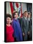 Rose Kennedy, Jackie Peter Behind Her on Morning After Election Day-Paul Schutzer-Framed Stretched Canvas