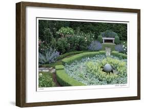 Rose Ladder Bench-Stacy Bass-Framed Giclee Print