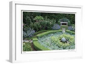 Rose Ladder Bench-Stacy Bass-Framed Giclee Print