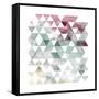 Rose Marble Triangles-OnRei-Framed Stretched Canvas