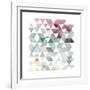 Rose Marble Triangles-OnRei-Framed Art Print