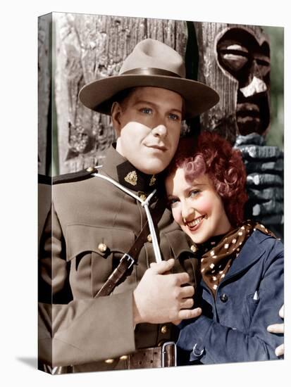 ROSE MARIE, from left: Nelson Eddy, Jeanette MacDonald, 1936-null-Stretched Canvas