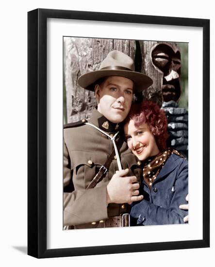 ROSE MARIE, from left: Nelson Eddy, Jeanette MacDonald, 1936-null-Framed Photo