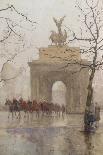 Hyde Park Corner, with Household Cavalry, 1918-Rose Maynard Barton-Stretched Canvas
