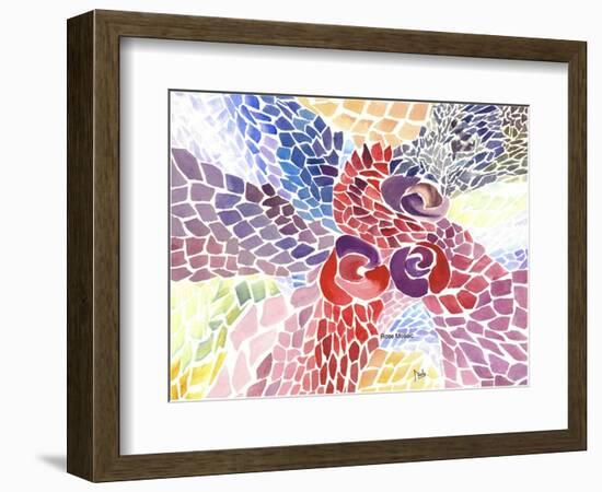 Rose Mosaic-Neela Pushparaj-Framed Photographic Print