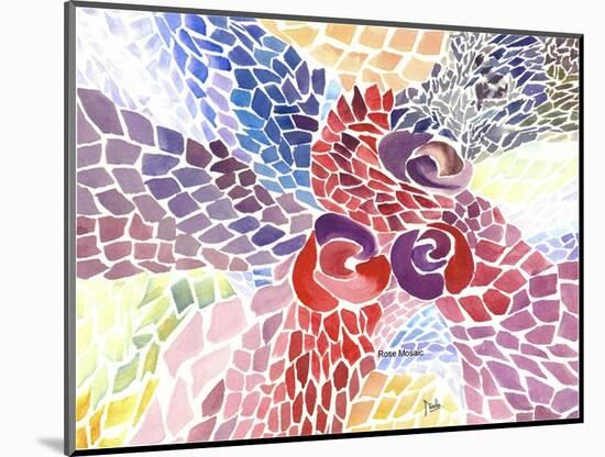 Rose Mosaic-Neela Pushparaj-Mounted Photographic Print