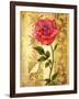 Rose on Golden Background-Maria Rytova-Framed Giclee Print