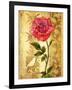 Rose on Golden Background-Maria Rytova-Framed Giclee Print