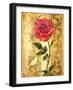 Rose on Golden Background-Maria Rytova-Framed Giclee Print