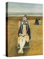 Rose on Rhyl Beach, 2007-Margaret Hartnett-Stretched Canvas