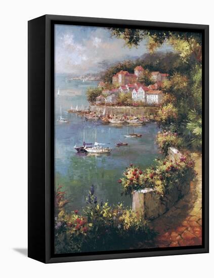 Rose Path-Peter Bell-Framed Stretched Canvas