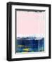 Rose Sky and Navy Blue Abstract Study-Emma Moore-Framed Art Print