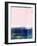 Rose Sky and Navy Blue Abstract Study-Emma Moore-Framed Art Print