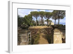 Rose Terrace in Spring, Gardens of Villa Cimbrone, Ravello-Eleanor Scriven-Framed Photographic Print