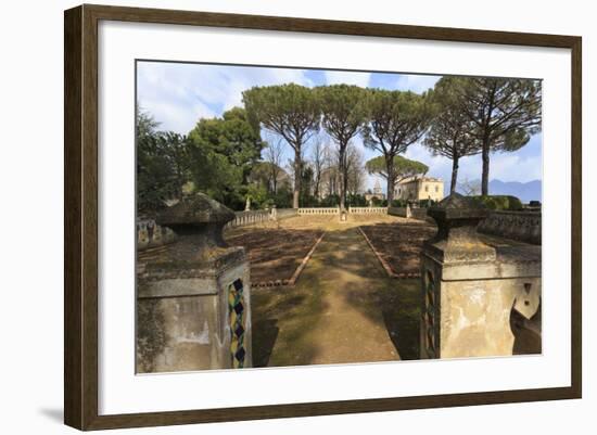 Rose Terrace in Spring, Gardens of Villa Cimbrone, Ravello-Eleanor Scriven-Framed Photographic Print