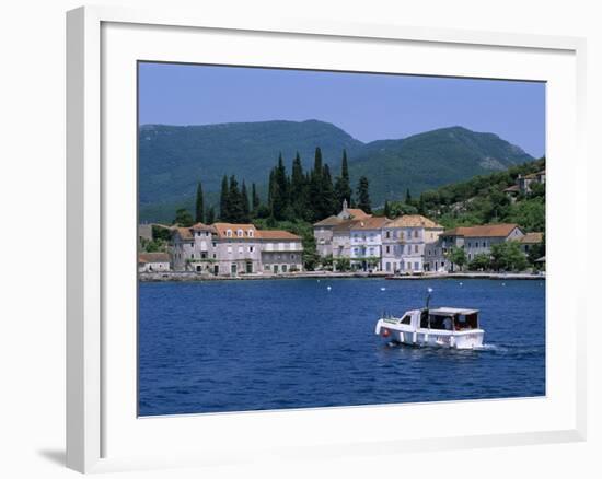 Rose, the Boka Kotorska (Bay of Kotor), Montenegro, Europe-Stuart Black-Framed Photographic Print