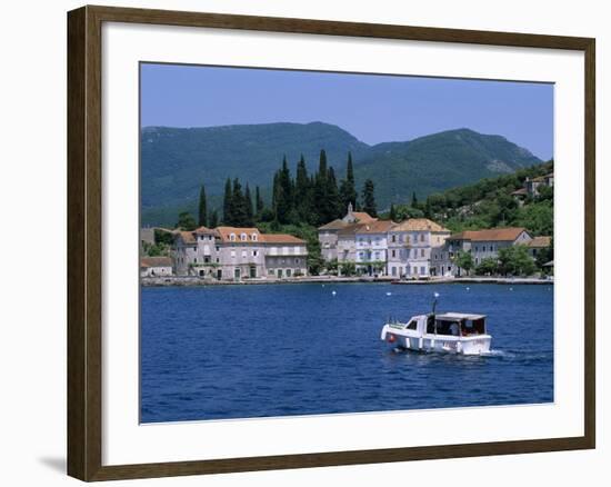 Rose, the Boka Kotorska (Bay of Kotor), Montenegro, Europe-Stuart Black-Framed Photographic Print