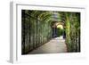 Rose Trellis In Schonbrunn Palace-George Oze-Framed Photographic Print