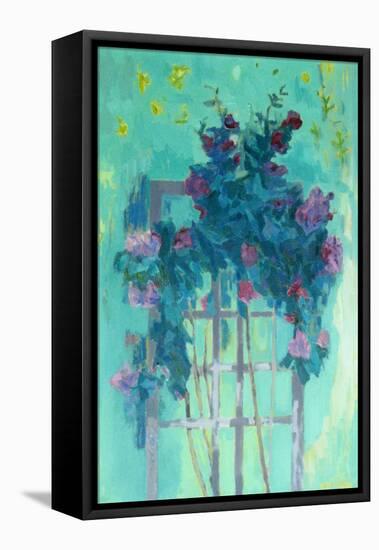 Rose Trellis-David Alan Redpath Michie-Framed Stretched Canvas