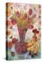 Rose Tulips and Bananas-Lorraine Platt-Stretched Canvas