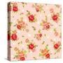 Rose Vintage Pattern on Light Design Background-Aleksey Vl B.-Stretched Canvas