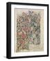 Rose' Wallpaper Design (Pencil and W/C on Paper)-William Morris-Framed Giclee Print