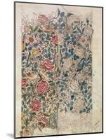 Rose' Wallpaper Design (Pencil and W/C on Paper)-William Morris-Mounted Giclee Print