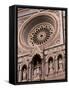 Rose Window and Facade of Polychrome Marble, Duomo Santa Maria Del Fiore, Florence, Tuscany, Italy-Patrick Dieudonne-Framed Stretched Canvas