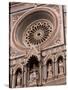 Rose Window and Facade of Polychrome Marble, Duomo Santa Maria Del Fiore, Florence, Tuscany, Italy-Patrick Dieudonne-Stretched Canvas