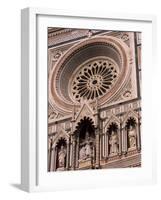 Rose Window and Facade of Polychrome Marble, Duomo Santa Maria Del Fiore, Florence, Tuscany, Italy-Patrick Dieudonne-Framed Photographic Print