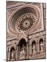 Rose Window and Facade of Polychrome Marble, Duomo Santa Maria Del Fiore, Florence, Tuscany, Italy-Patrick Dieudonne-Mounted Photographic Print