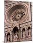 Rose Window and Facade of Polychrome Marble, Duomo Santa Maria Del Fiore, Florence, Tuscany, Italy-Patrick Dieudonne-Mounted Photographic Print