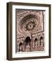 Rose Window and Facade of Polychrome Marble, Duomo Santa Maria Del Fiore, Florence, Tuscany, Italy-Patrick Dieudonne-Framed Photographic Print