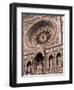 Rose Window and Facade of Polychrome Marble, Duomo Santa Maria Del Fiore, Florence, Tuscany, Italy-Patrick Dieudonne-Framed Photographic Print