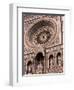 Rose Window and Facade of Polychrome Marble, Duomo Santa Maria Del Fiore, Florence, Tuscany, Italy-Patrick Dieudonne-Framed Photographic Print