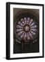 Rose Window and Stained-Glass Window, Cathedral of Notre-Dame-null-Framed Giclee Print