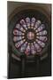 Rose Window and Stained-Glass Window, Cathedral of Notre-Dame-null-Mounted Giclee Print